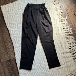 Black dress pants with front pockets